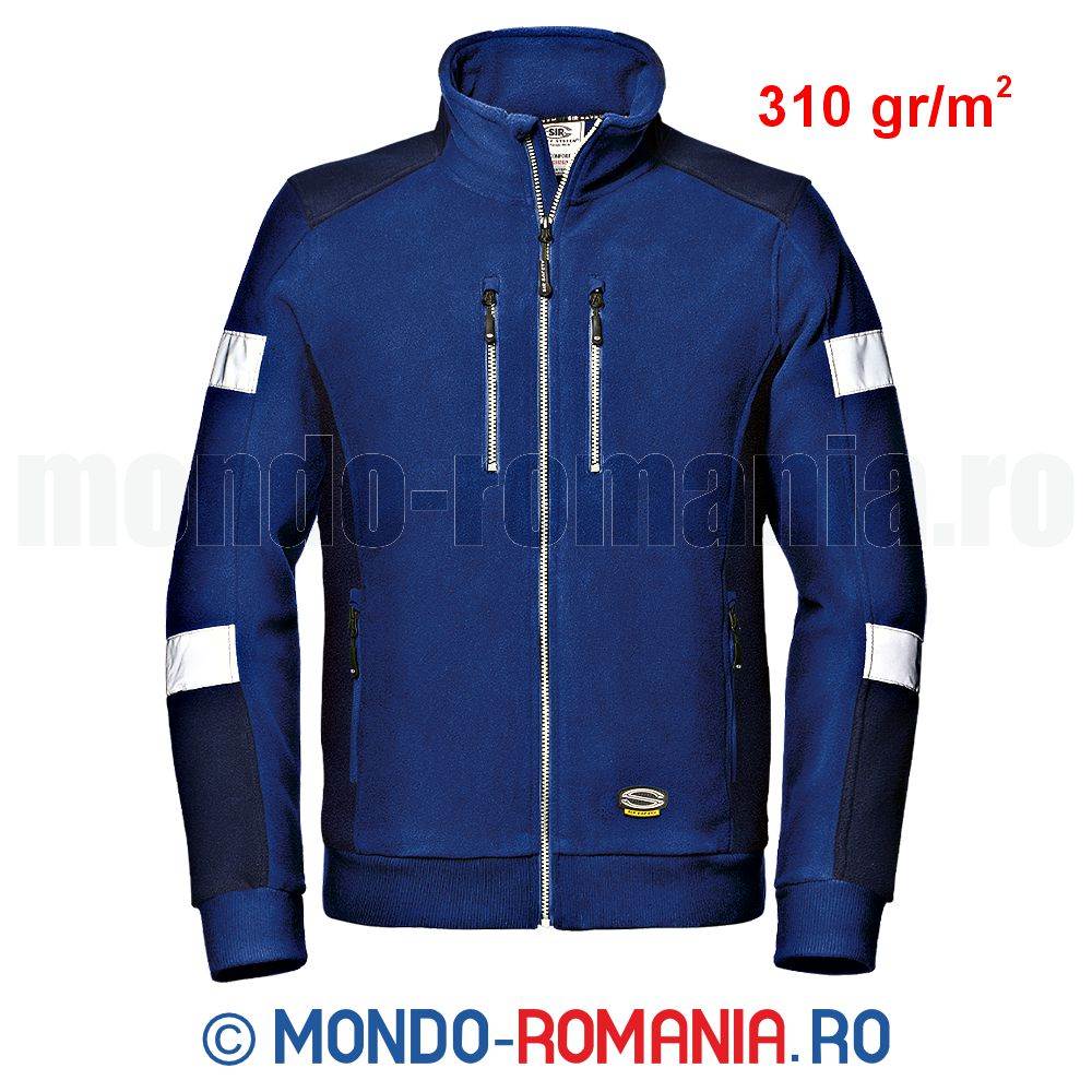 Jacheta din polar termoizolant - COMFORT FLEECE albastru /bleumarin